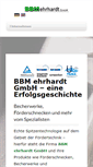 Mobile Screenshot of bbm-ehrhardt.de