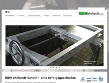 Tablet Screenshot of bbm-ehrhardt.de